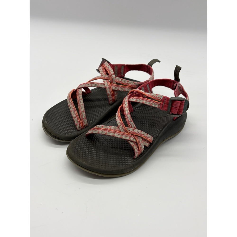 Chacos Girls Double Strap Sandals Kids Jr Size 2 Coral Pink Beach